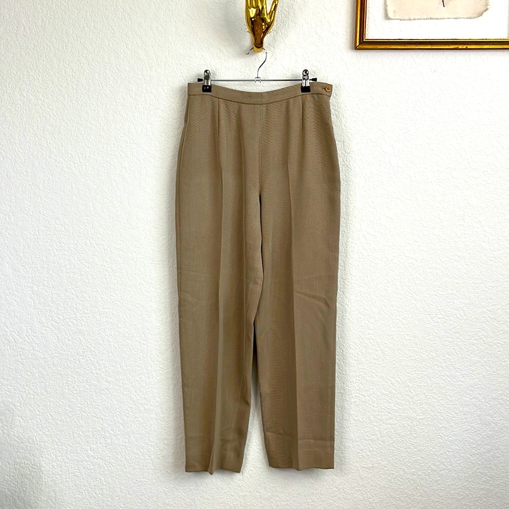 Giorgio Armani Le Collezione Tweed Wool Pants